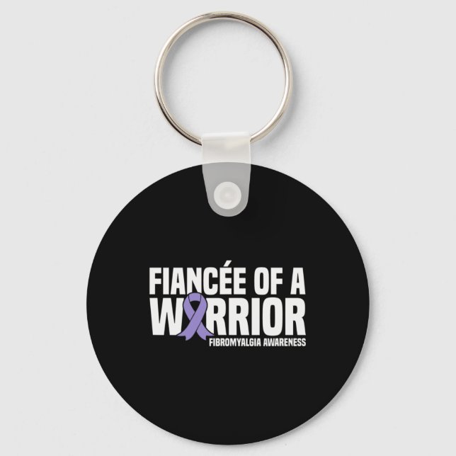 Porte-clés D'Une Fibromyalgie Guerrière (Recto)