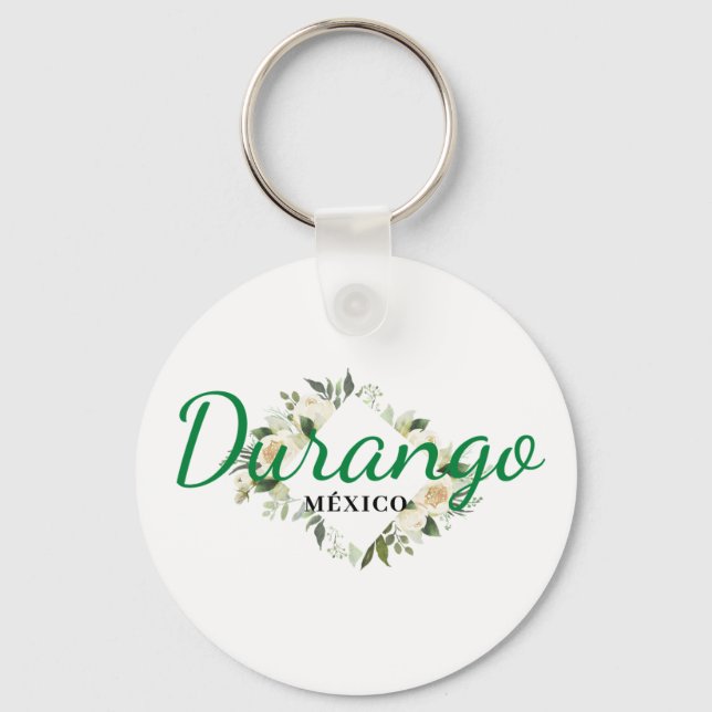 Porte-clés Durango Mexique Voyage Destination Bridesmaid (Recto)