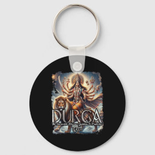 Porte-clés Durga Goddess War Mythologie hindoue Devi Shakti