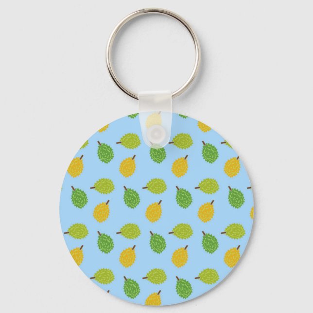 Porte-clés durians bleus (Recto)