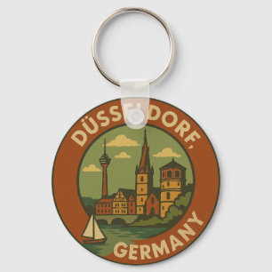 Porte-clés Düsseldorf Allemagne Art de Ville
