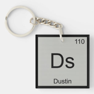 Porte-clés Dustin Nom Chimie Élément Tableau Périodique