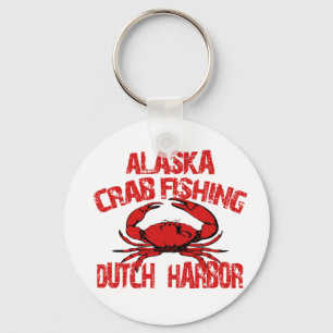Porte-clés Dutch Harbor Alaska Red Crab Fishing