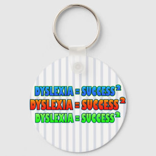 Porte-clés Dyslexie = Success2 logo funky
