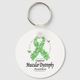 Porte-clés Dystrophie musculaire Ruban des papillons