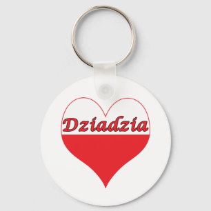 Porte-clés Dziadzia Coeur polonais