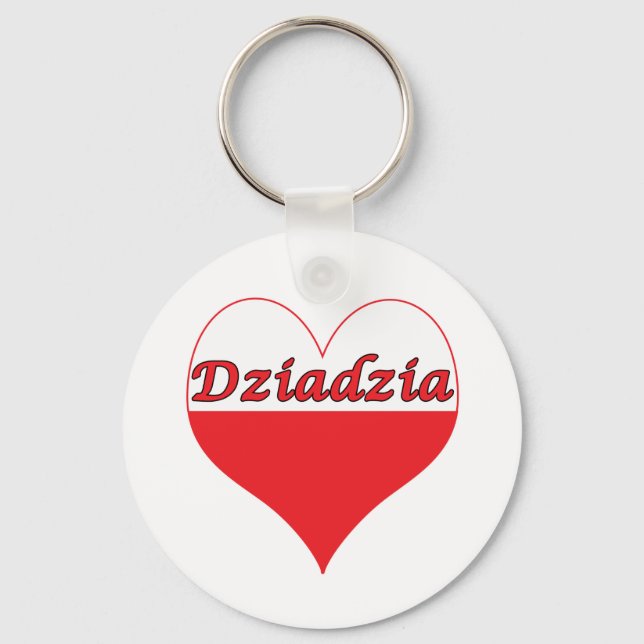 Porte-clés Dziadzia Coeur polonais (Recto)