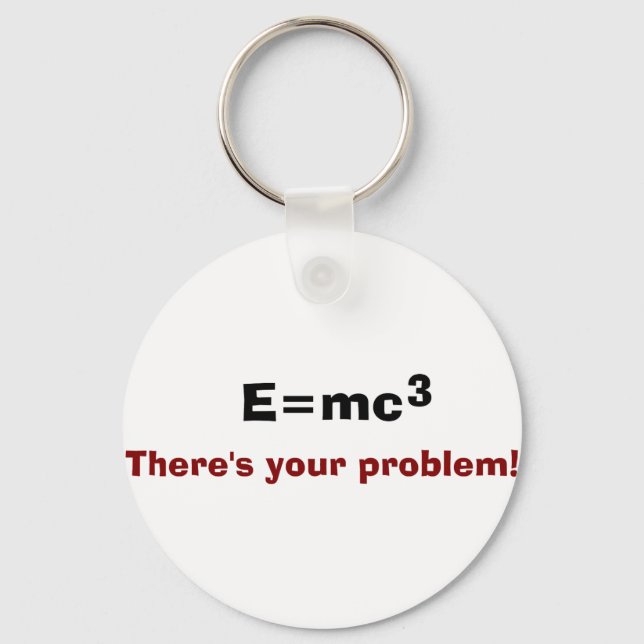 Porte-clés E=mc3 (Recto)
