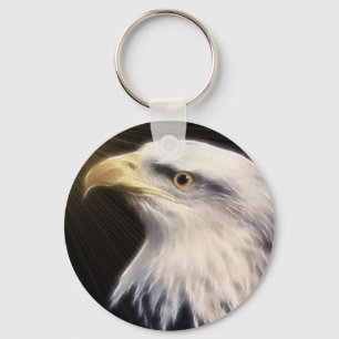 Porte-clés Eagle chauve/mouche avec Eagles