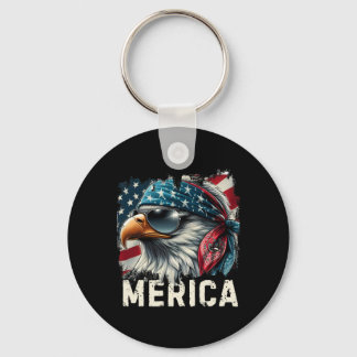 Porte-clés Eagle Mullet Sungles Merica 4 Juillet États-Unis A