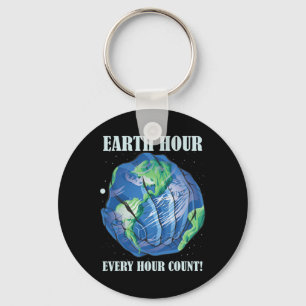 Porte-clés Earth Hour Chaque Heure Ne Peut Sauver Notre Planè