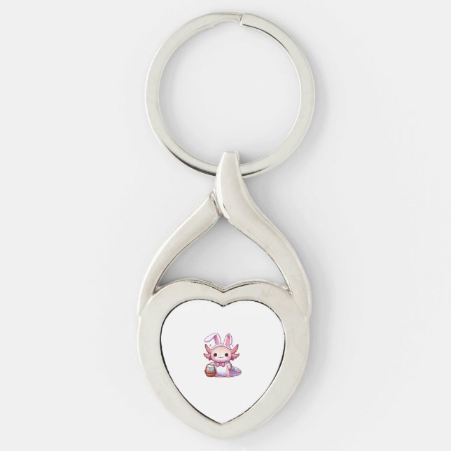 Porte-clés Easter Axolotl Bunny Ears Eggs T-Shirt (Devant)