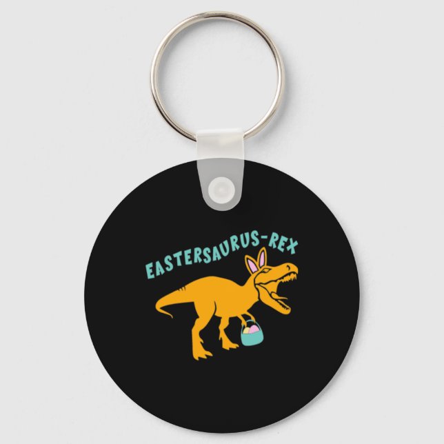 Porte-clés Eastersaurus Cadeau de dinosaure de Pâques pour ad (Recto)