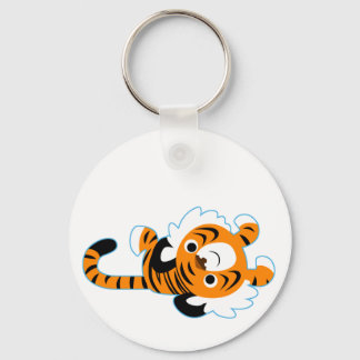 Porte-clés Easy-Going Cute Cartoon Tiger Keychain