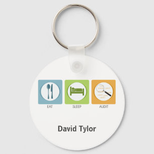 Porte-clés Eat Sleep Audit !