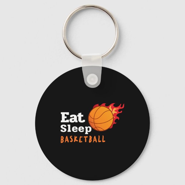 Porte-clés Eat Sleep Basketball (Recto)