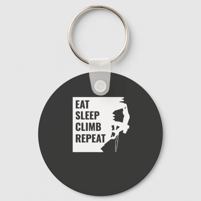 Porte-clés Eat Sleep Climat Répéter (Recto)