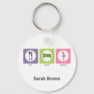 Porte-clés Eat Sleep Dance!