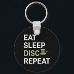 Porte-clés Eat Sleep Disc Golf Repeat<br><div class="desc">Eat Sleep Disc Golf Repeat</div>