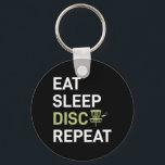 Porte-clés Eat Sleep Disc Golf Repeat<br><div class="desc">Eat Sleep Disc Golf Repeat</div>