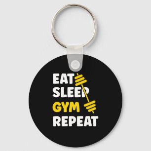 Porte-clés Eat Sleep Gym Reprendre Exercice