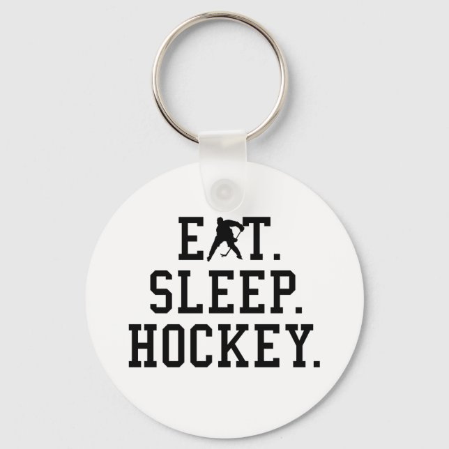 Porte-clés Eat Sleep Hockey - Hockey Lovers       (Recto)