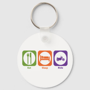 Porte-clés Eat Sleep Ride