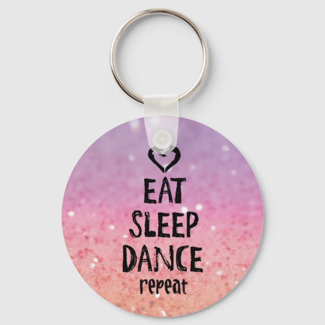 Porte-clés EatSleepDanceglitter.jpg (Recto)