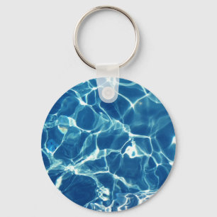 Porte-clés Eau bleue étincelante
