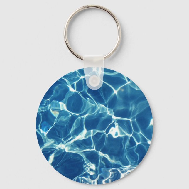 Porte-clés Eau bleue étincelante (Recto)