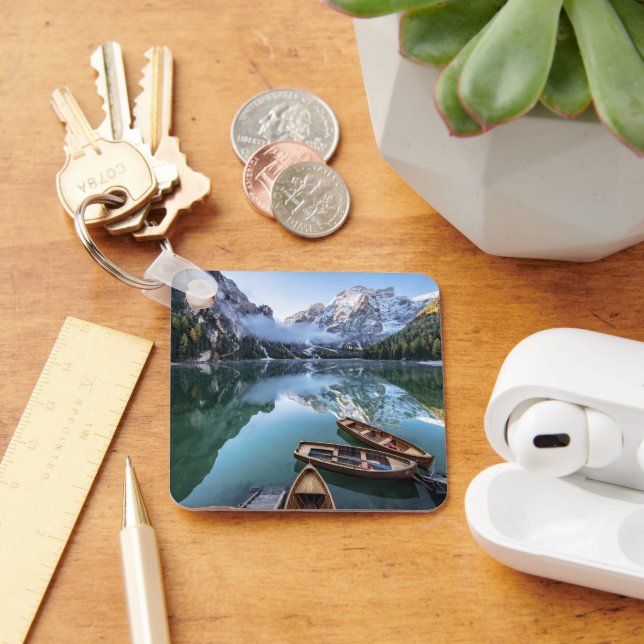 Porte-clés Eau | Pragser Wildsee Dolomites Italie (Bureau)