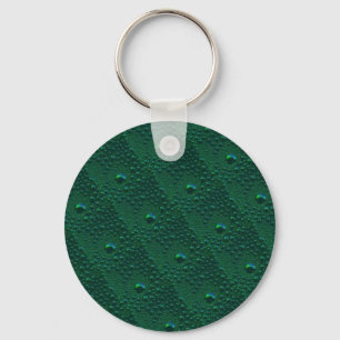 Porte-clés Eau sur métal vert