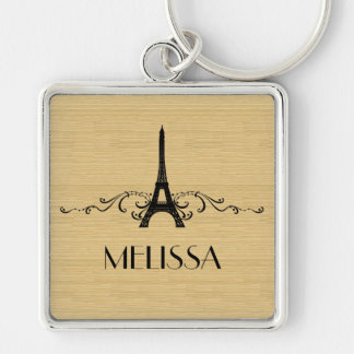 Porte-clés Ebony French Flourish Premium Keychain