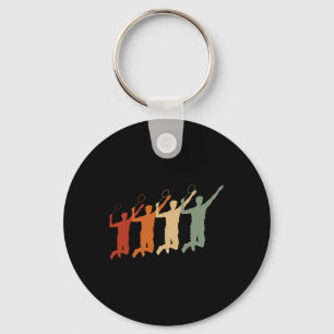 Porte-clés Ecg Heartbeat Badminton Player Navette Sports Smas