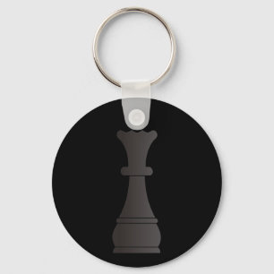 Porte-clés Échecs de la reine noire