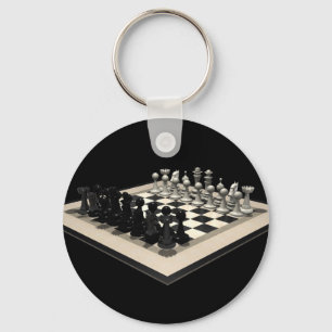 Porte-clés Échecs et pièces d'échecs : Porte - clé