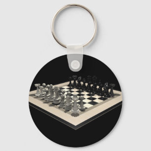 Porte-clés Échecs et pièces d'échecs : Porte - clé