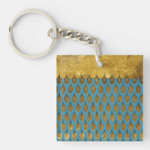 Porte-clés Echelles de Parties scintillant de sirène Gold Shi