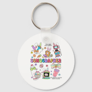 Porte-clés Échographiste de Pâques Technicien en échographie