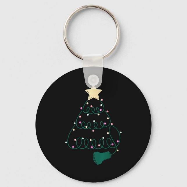 Porte-clés Échographiste Sapin de Noël Échographie Mfm Échogr (Recto)