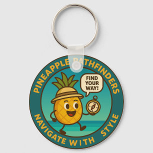 Porte-clés Éclaireurs Ananas Naviguent avec Style