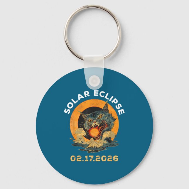 Porte-clés Éclipse solaire 02 17 26 (Recto)