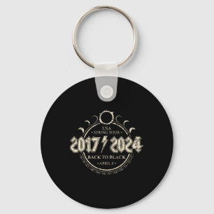 Porte-clés Éclipse Solaire 20172024 Retour Au Printemps Noir