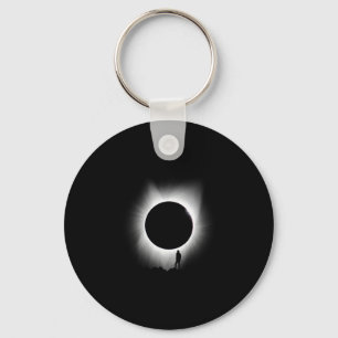 Porte-clés Eclipse solaire 2024 Art Eclipse solaire