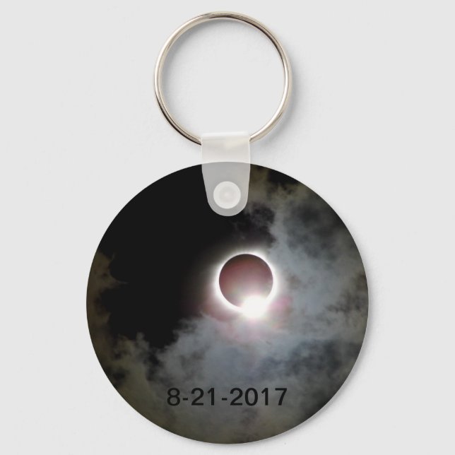 Porte-clés Éclipse solaire 21 août 2017 (Recto)