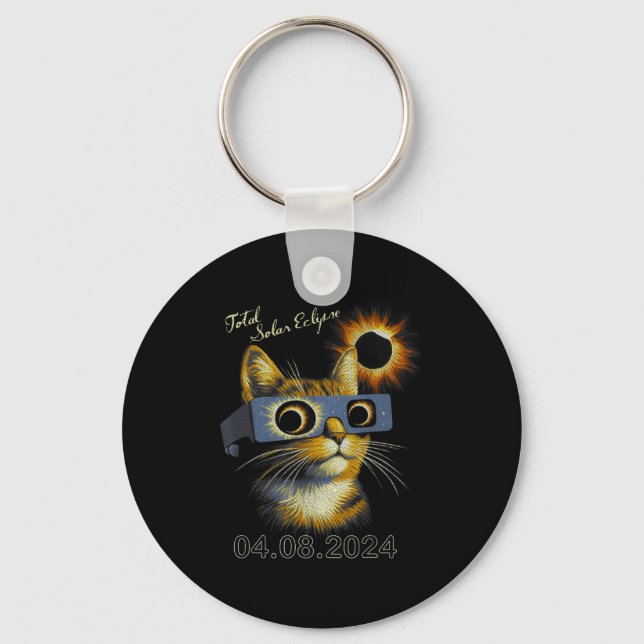 Porte-clés Éclipse Solaire Éclipse Totale du Soleil (Recto)