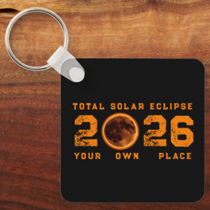 Porte-clés Éclipse solaire totale 12 août 2026