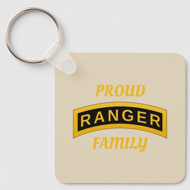 Porte-clés École des Rangers de l'Armée - Famille Fière - Por (Recto)