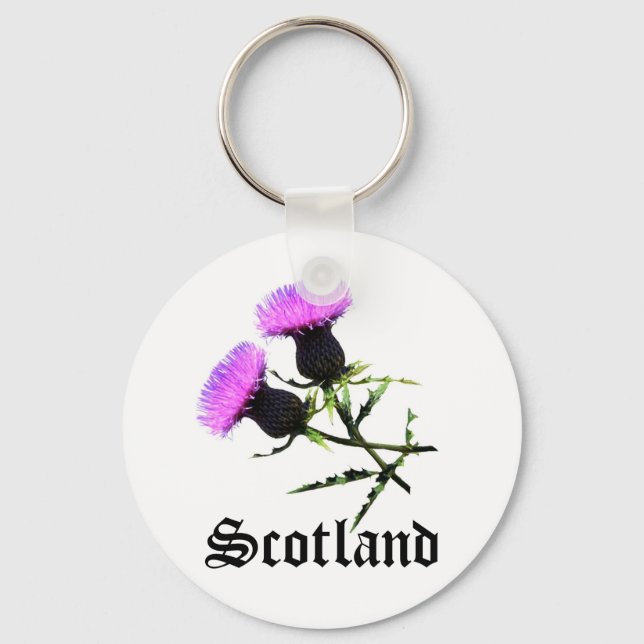 Porte-clés Ecosse, chardon (Recto)