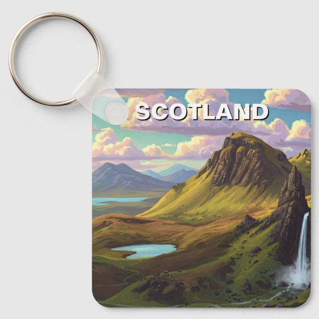 Porte-clés Écosse Scotland Highlands Travel (Recto)